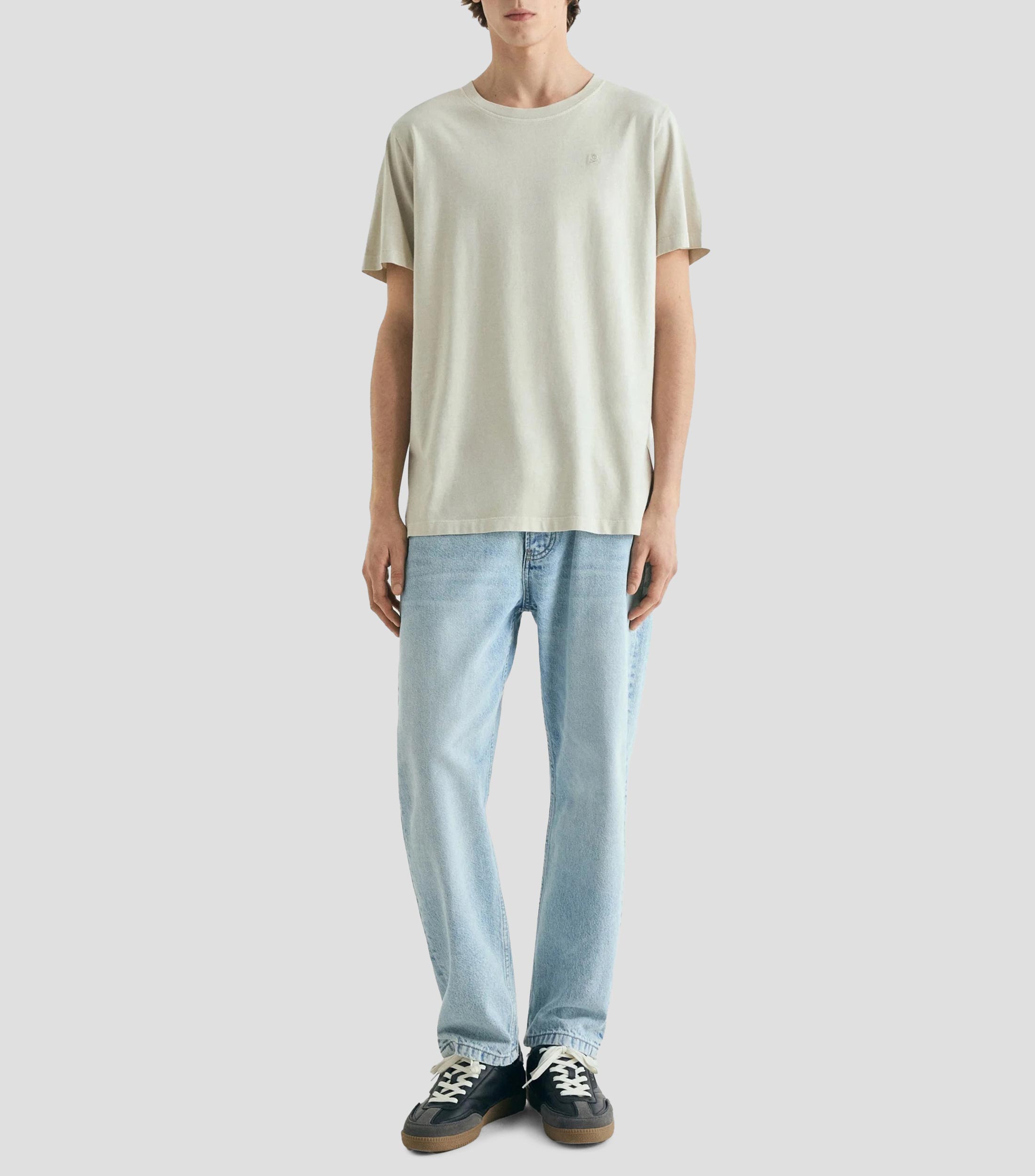 Playera cuello redondo manga corta lisa Hombre